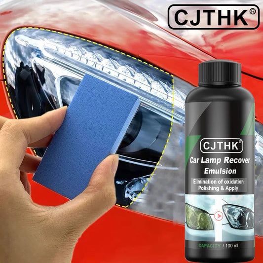 Car Headlight Restoration Polishing Kits Headlamp Scratch Remover Repair Cleaning Paste Remove Oxidation Headlight Polish Liquid
